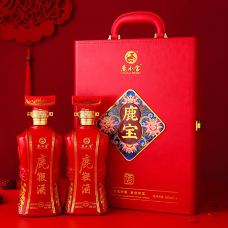 双瓶鹿宝酒