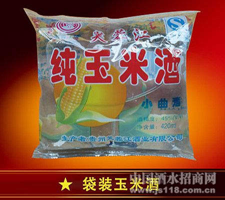 袋装玉米酒