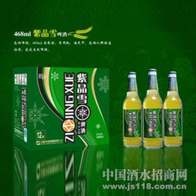 468ml紫晶雪8度啤酒