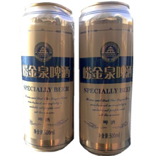 崂金泉啤酒易拉罐