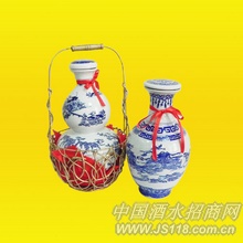 青花坛装酒