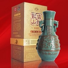 哥窑青翠瓷瓶500ml古越龙山政务商务用酒