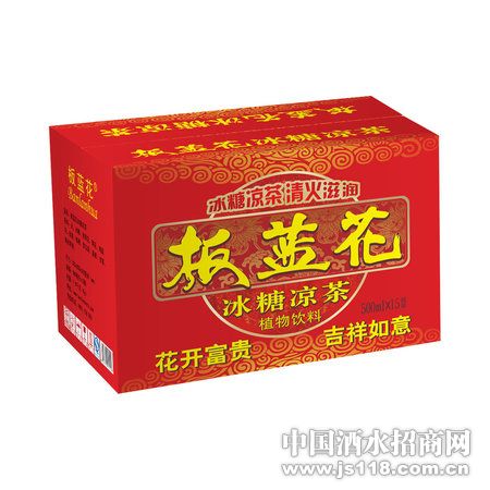 PET500mlx15板蓝花冰糖凉茶