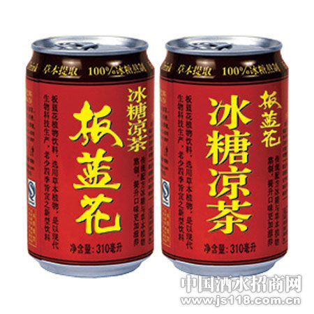 310ml罐装板蓝花冰糖凉茶