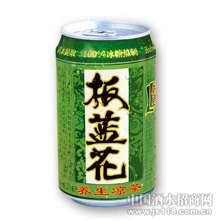 310ml罐装板蓝花凉茶冰糖型