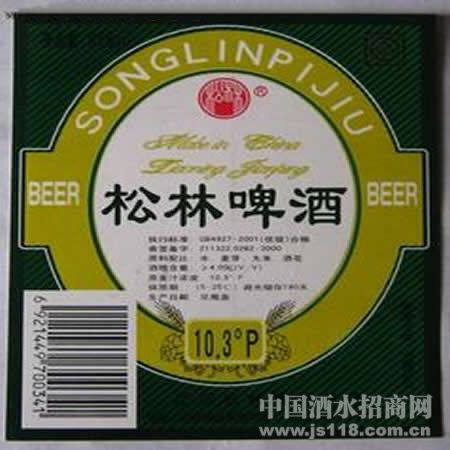 冰爽10.3度松林啤酒