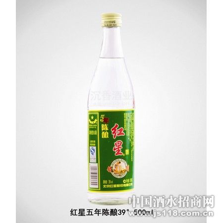 三十九度红星五年陈酿