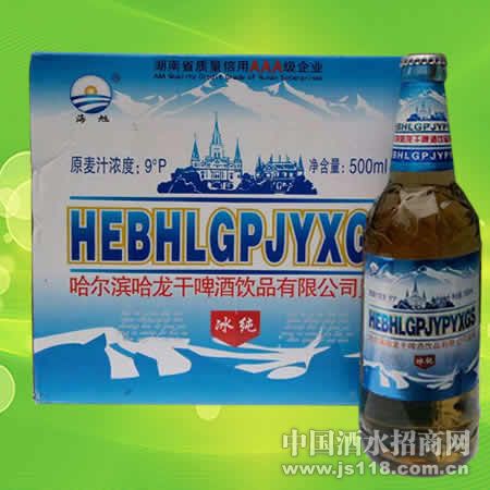 9度哈尔滨哈龙干冰纯500ML 1x12