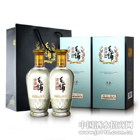 500ml 42度毛铺苦荞酒黑荞(2瓶)