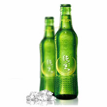 珠江精制纯生啤酒
