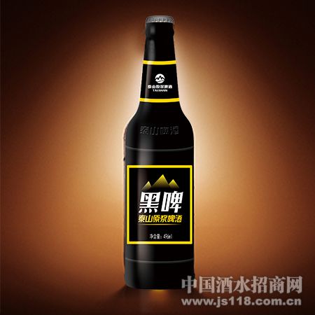 泰山原浆黑啤瓶装