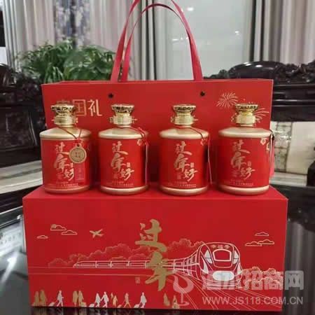 四瓶装喜庆礼盒