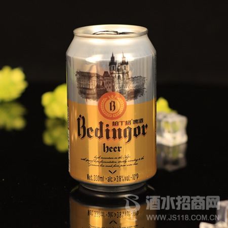 柏丁格啤酒330ml罐 原麦汁浓度10°P 酒精度≥3.8%vol