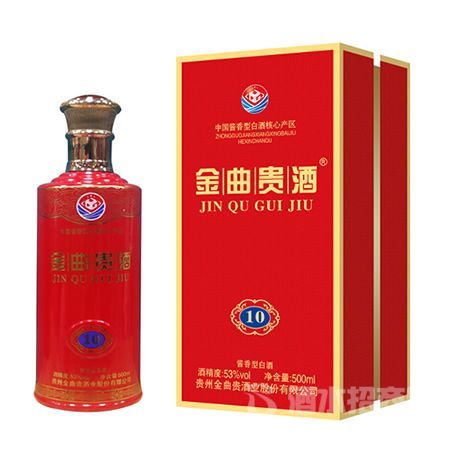 红色金曲贵10酒