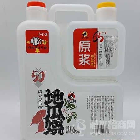 驴上树地瓜烧酒1升65度+3升50度