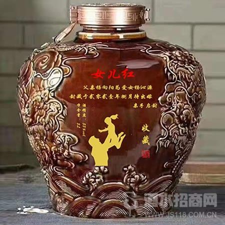 福为贵坛子棕色