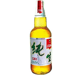 水晶纯生三泰啤酒