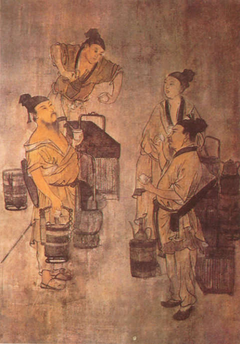 元代赵孟頫《斗茶图》