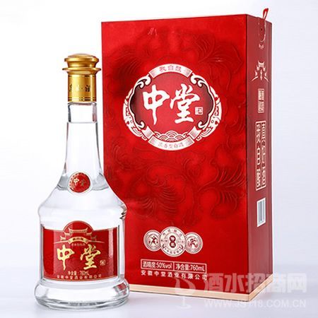 中堂760ML(1*2)50度358元/瓶