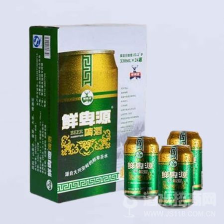 鲜卑源易拉罐啤酒