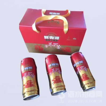 鲜卑源苦荞干啤酒 